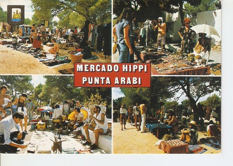Postal 044446 : Isla Blanca. Ibiza. Mercado Hippi. Punta Arabi - Santa Eulalia