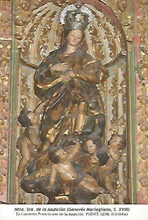 POSTAL 54574: Nuestra Señora de la Asuncion. Puente Genil Cordoba