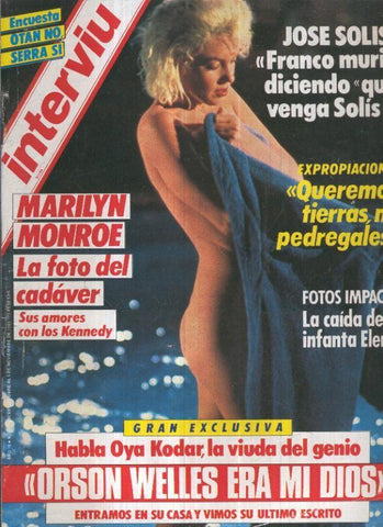 INTERVIU NUMERO 0494: MARILYN MONROE, la foto del cadaver