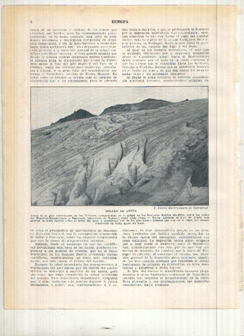 Lamina/sheet/feuille numerada 007/008: Cabo Finisterre y Helero de Aneto