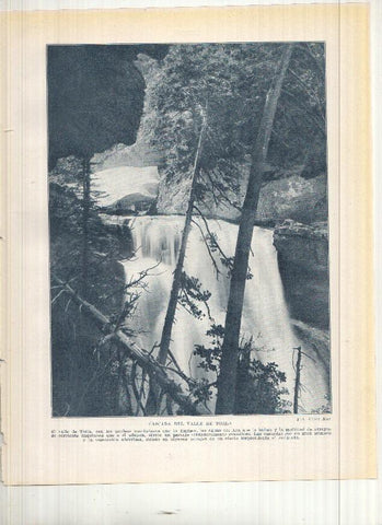 Lamina/sheet/feuille numerada 015/016: Cascada del valle de Torla y Las nou creus del pirineo catalan