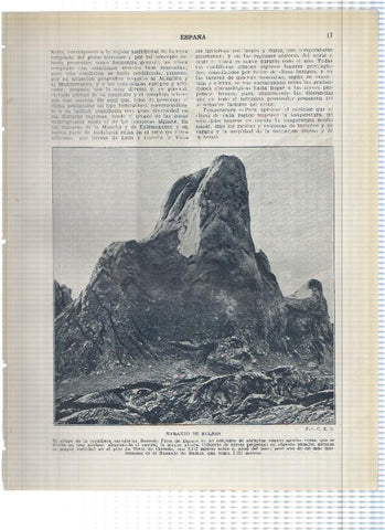 Lamina/sheet/feuille numerada 017/018: Naranjo de Bulnes y Foz de Lumbier en Navarra