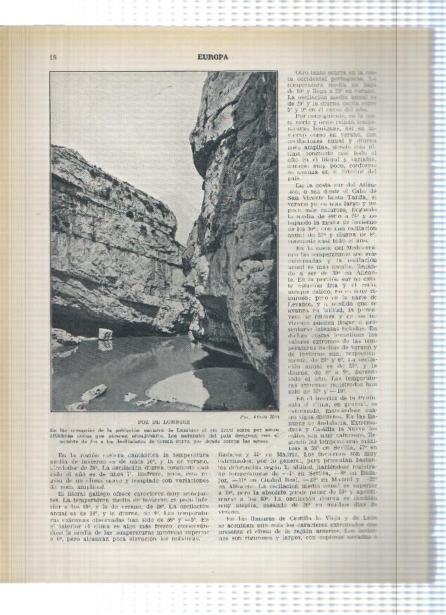 Lamina/sheet/feuille numerada 017/018: Naranjo de Bulnes y Foz de Lumbier en Navarra