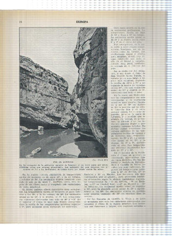 Lamina/sheet/feuille numerada 017/018: Naranjo de Bulnes y Foz de Lumbier en Navarra