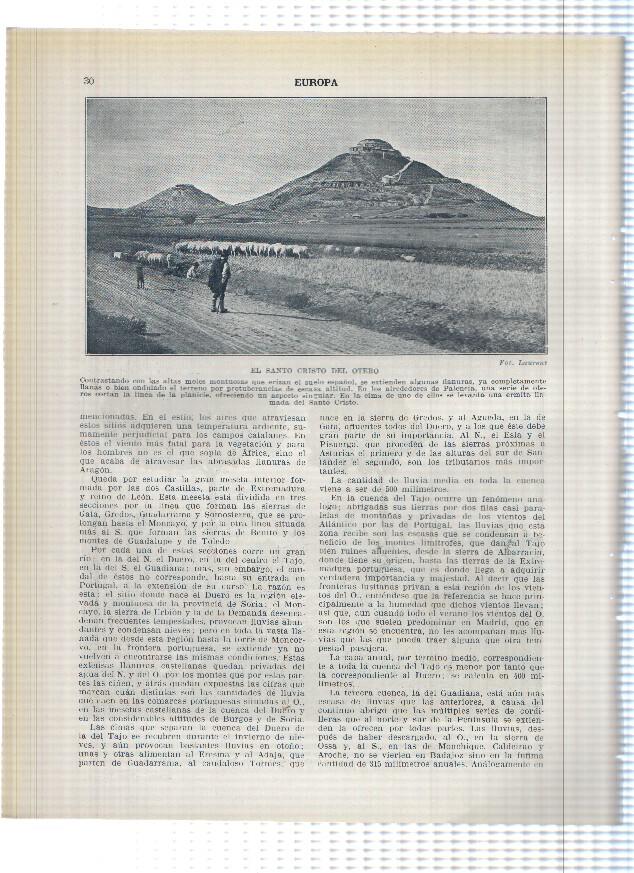 Lamina/sheet/feuille numerada 029/030: Montserrat vista general y El santo cristo del otero en palencia