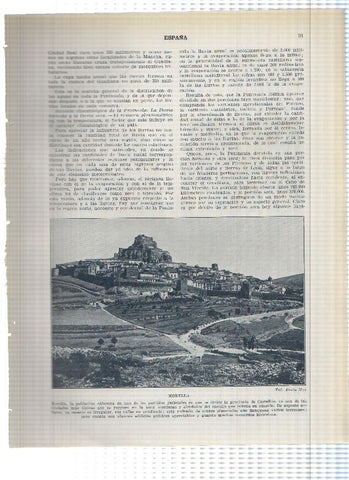 Lamina/sheet/feuille numerada 031/032: Morella en Castellon y La Falla de El Chorro en Malaga