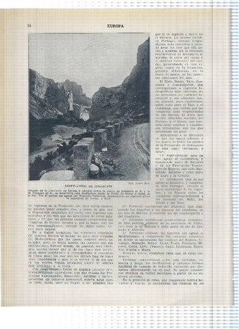 Lamina/sheet/feuille numerada 033/034: la vega de Granada y Desfiladero de Collegats