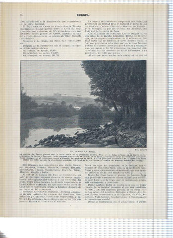 Lamina/sheet/feuille numerada 039/040: El rio Miño y el rio duero en Soria
