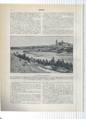 Lamina/sheet/feuille numerada 041/042: Cuenca del Rio Duero, El Duero en Zamora y El Tormes en Salamanca