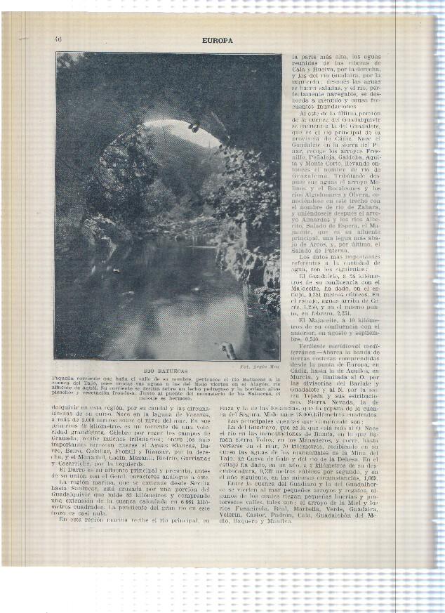 Lamina/sheet/feuille numerada 045/046: El rio Henares y Rio Batuecas en la cuenca del Tajo