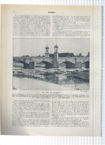 Lamina/sheet/feuille numerada 049/050: El rio Guadalquivir en Sevilla El rio Turia en Valencia