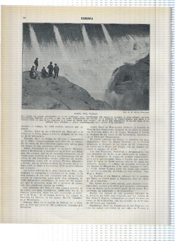 Lamina/sheet/feuille numerada 055/056: Fuentes del rio Llobregat y Presa del Cairat