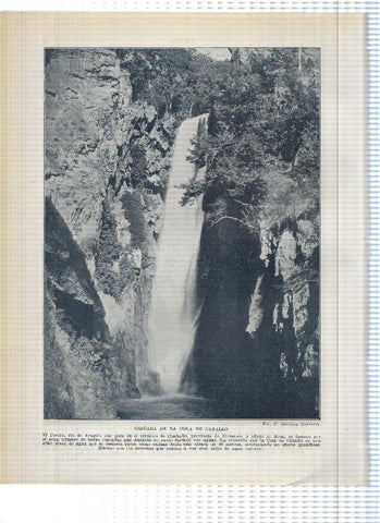 Lamina/sheet/feuille numerada 061/062:  Lago de San Juan de Coba en Galicia y Cascada de la cola de Caballo en Zaragoza