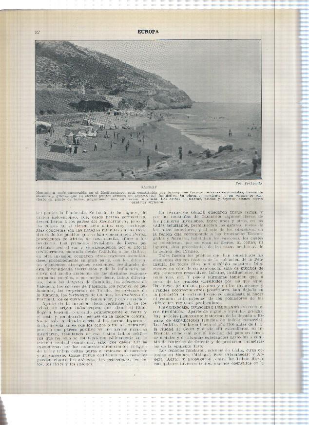 Lamina/sheet/feuille numerada 091/092: Balcon del Mediterraneo en Tarragona, Vista de Sitges y Playa de Garraf