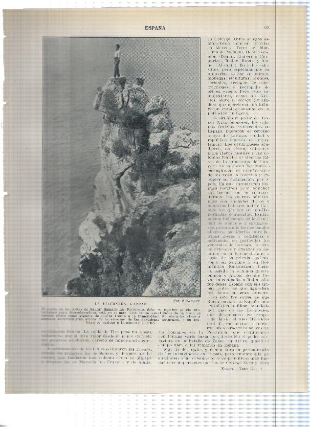 Lamina/sheet/feuille numerada 093/094: La falconera en Garraf y Puerto de Barcelona