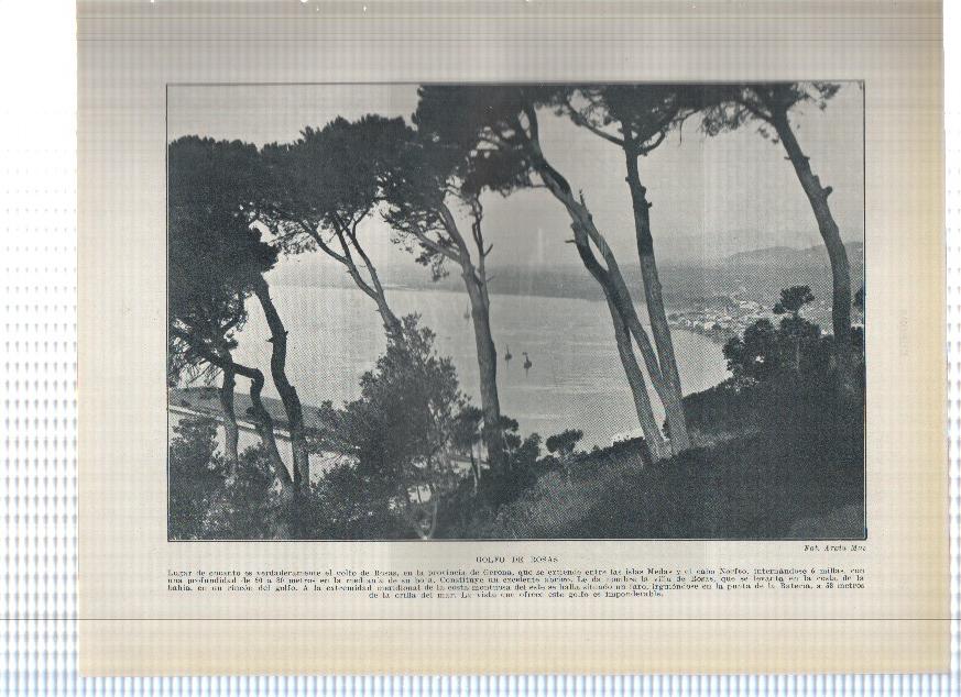 Lamina/sheet/feuille numerada 097/098: Golfo de Rosas y Cova del Infern, costa de Gerona