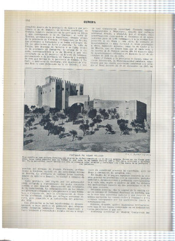 Lamina/sheet/feuille numerada 115/116: Catedral de Burgos y Castillo de Velez Blanco