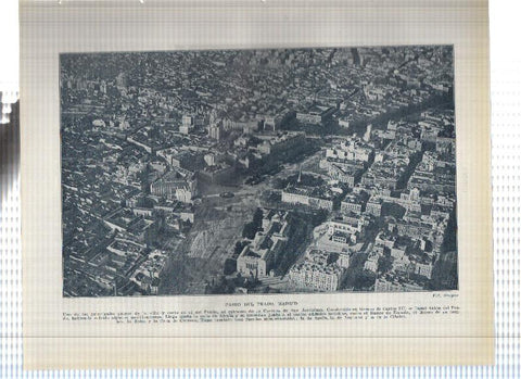 Lamina/sheet/feuille numerada 121/122: Paseo del Prado y Avenida de Peñalver de Madrid