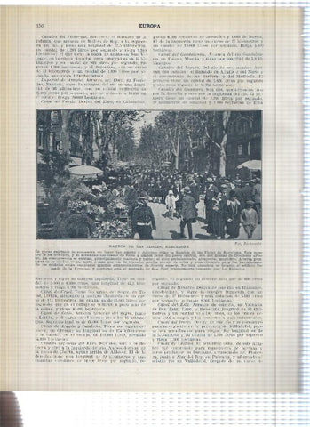 Lamina/sheet/feuille numerada 155/156:  Paseo de Gracia y Avda Alfonso XIII (diagonal en la actualidad) y Las Ramblas de las Flores de Barcelona