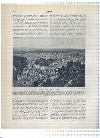 Lamina/sheet/feuille numerada 199/200: Universidad Comercial, Basilica Ntra Sra de Begoña de Bilbao y vista parcial de Granada