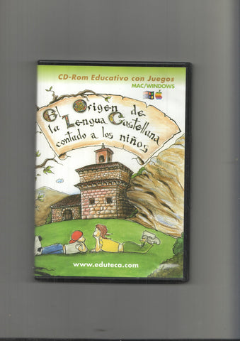 CD-Rom educativo con juegos Mac/Windows: El origen de la lengua castellana contado a los niños