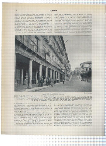 Lamina/sheet/feuille numerada 247/248: El Alcazar , Plaza de Zocodover y vista general de Toledo 