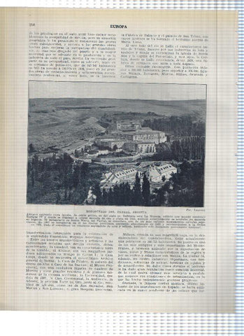 Lamina/sheet/feuille numerada 257/258:  El Alcazar ,la Catedral y Monasterio del Parral de Segovia