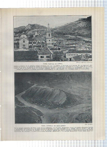 Lamina/sheet/feuille numerada 271/272: Vista de Jativa, Mequinenza,, recoleccion de arroz y de pastos