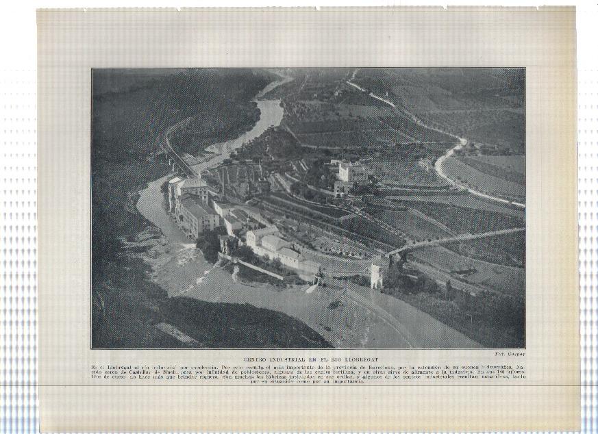 Lamina/sheet/feuille numerada 275/276: Centro industrial en el Llobregat, Arsenal del Ferrol y Minas de Carbon de Utrillas