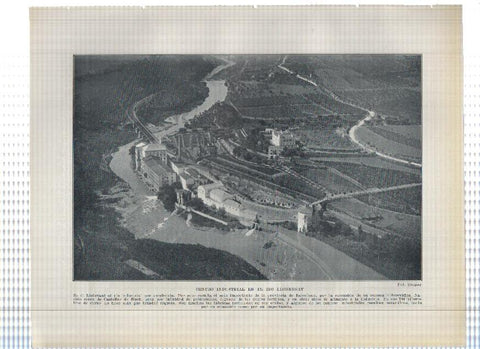 Lamina/sheet/feuille numerada 275/276: Centro industrial en el Llobregat, Arsenal del Ferrol y Minas de Carbon de Utrillas