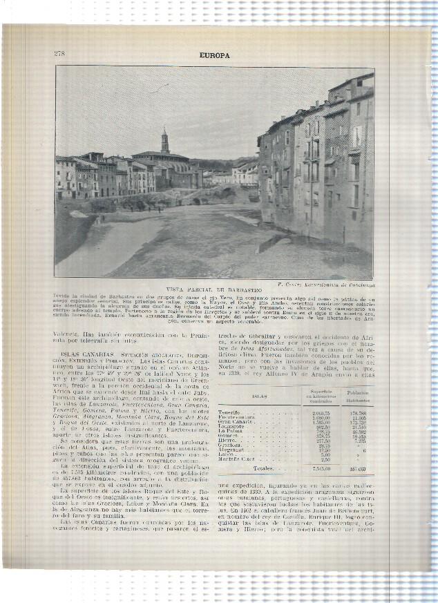 Lamina/sheet/feuille numerada 277/278: Puente ferrocarril sobre el barranco del mascarat, vista de Barbastro