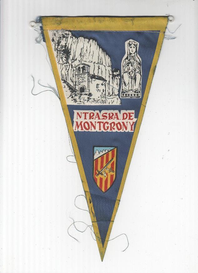 BANDERIN: MONTGRONY - Nuestra Señora de Montgrony y escudo