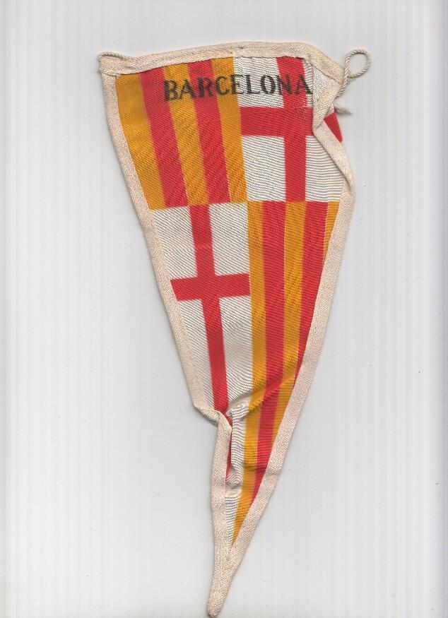 BANDERIN: BARCELONA - Escudo de Barcelona (Ambas Caras)