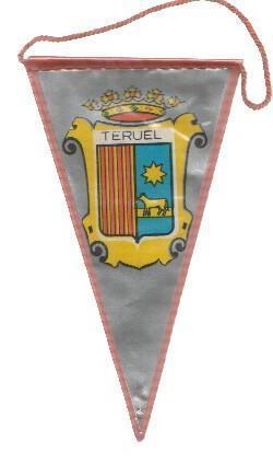 Banderin: Escudos de Provincias: TERUEL (12cm)