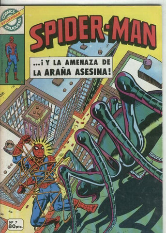 Comics Bruguera: Spiderman numero 07 (numerado 1 en trasera)
