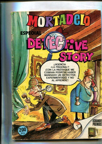 Mortadelo especial numero 175: Detective Story: Ric Hochet: el tercer complica, conserva poster central Mortadelo disfrazado de bruja