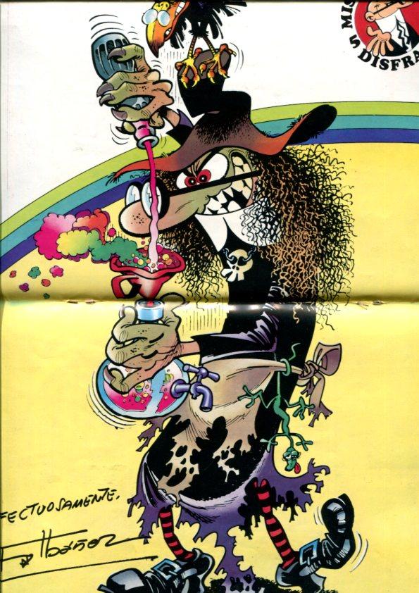Mortadelo especial numero 175: Detective Story: Ric Hochet: el tercer complica, conserva poster central Mortadelo disfrazado de bruja
