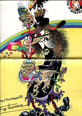 Mortadelo especial numero 175: Detective Story: Ric Hochet: el tercer complica, conserva poster central Mortadelo disfrazado de bruja