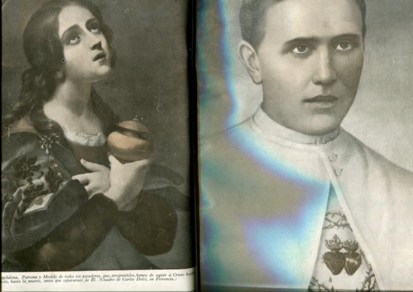 Reinado social del Sagrado Corazon tomo artesanal con los numeros del año 1950