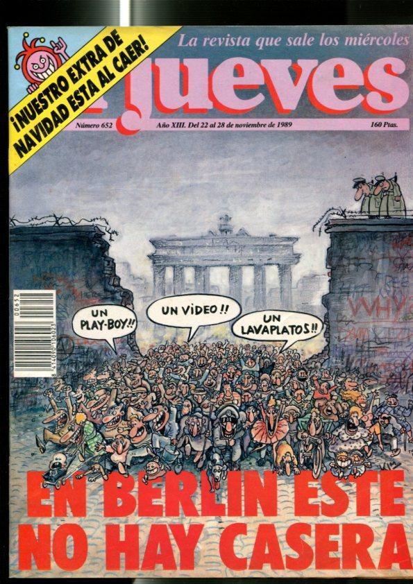 El Jueves revista semanal numero 0652: En Berlin este no hay casera, pagina central con historieta