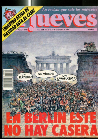 El Jueves revista semanal numero 0652: En Berlin este no hay casera, pagina central con historieta