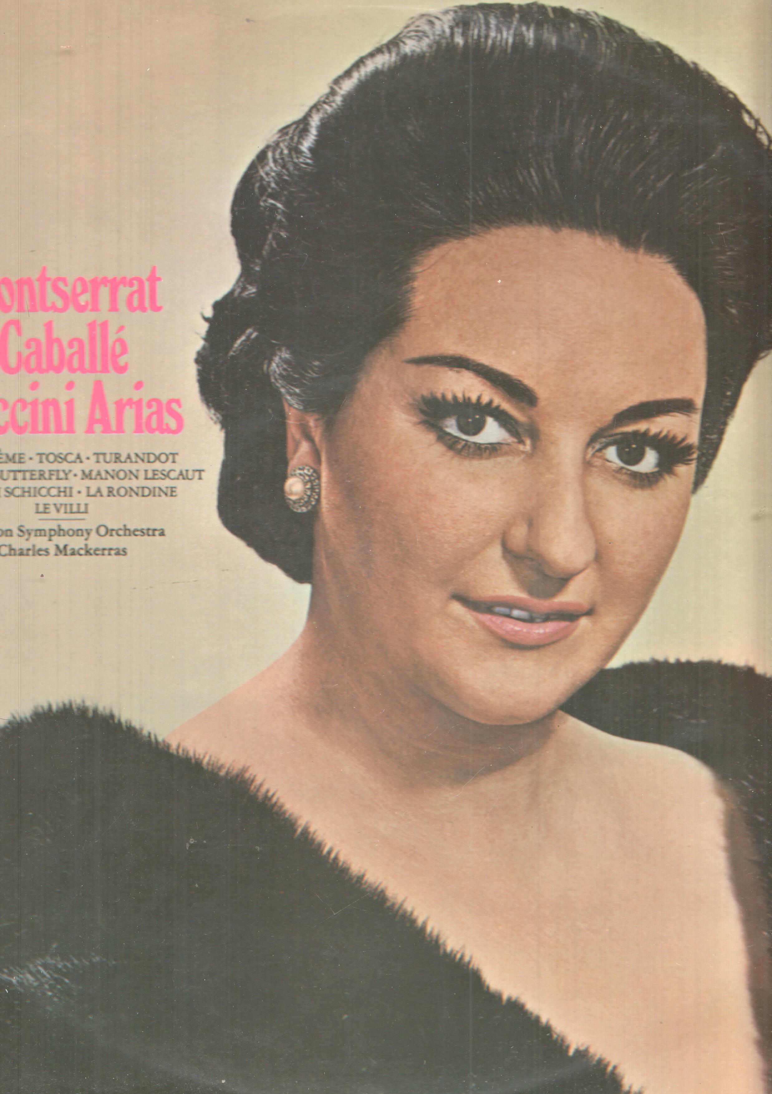 LP: Arias de Operas de Puccini - Montserrat Caballe, soprano