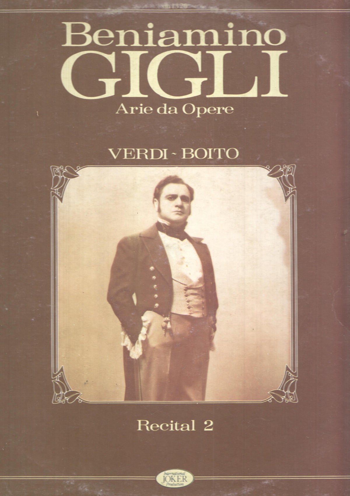 LP: Arie da Opere, Recital 2 - Beniamino Gigli. International Joker production
