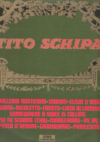 LP: Tito Schipa. ZOR - 147.Zafiro. Serie Etiqueta Dorada