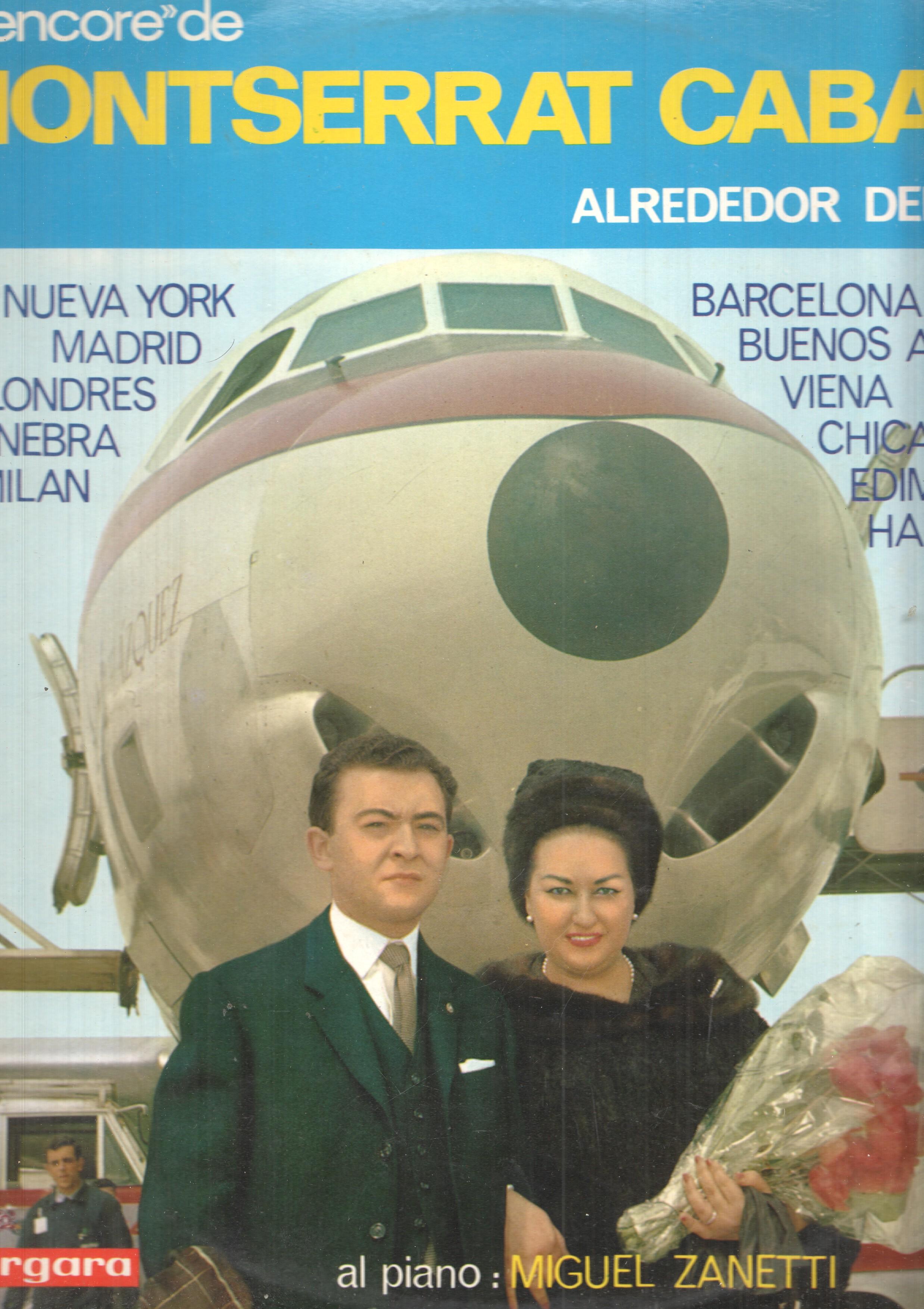 LP: Los Encore de Montserrat Caballe alrededor del mundo, al piano: Miguel Zanetti