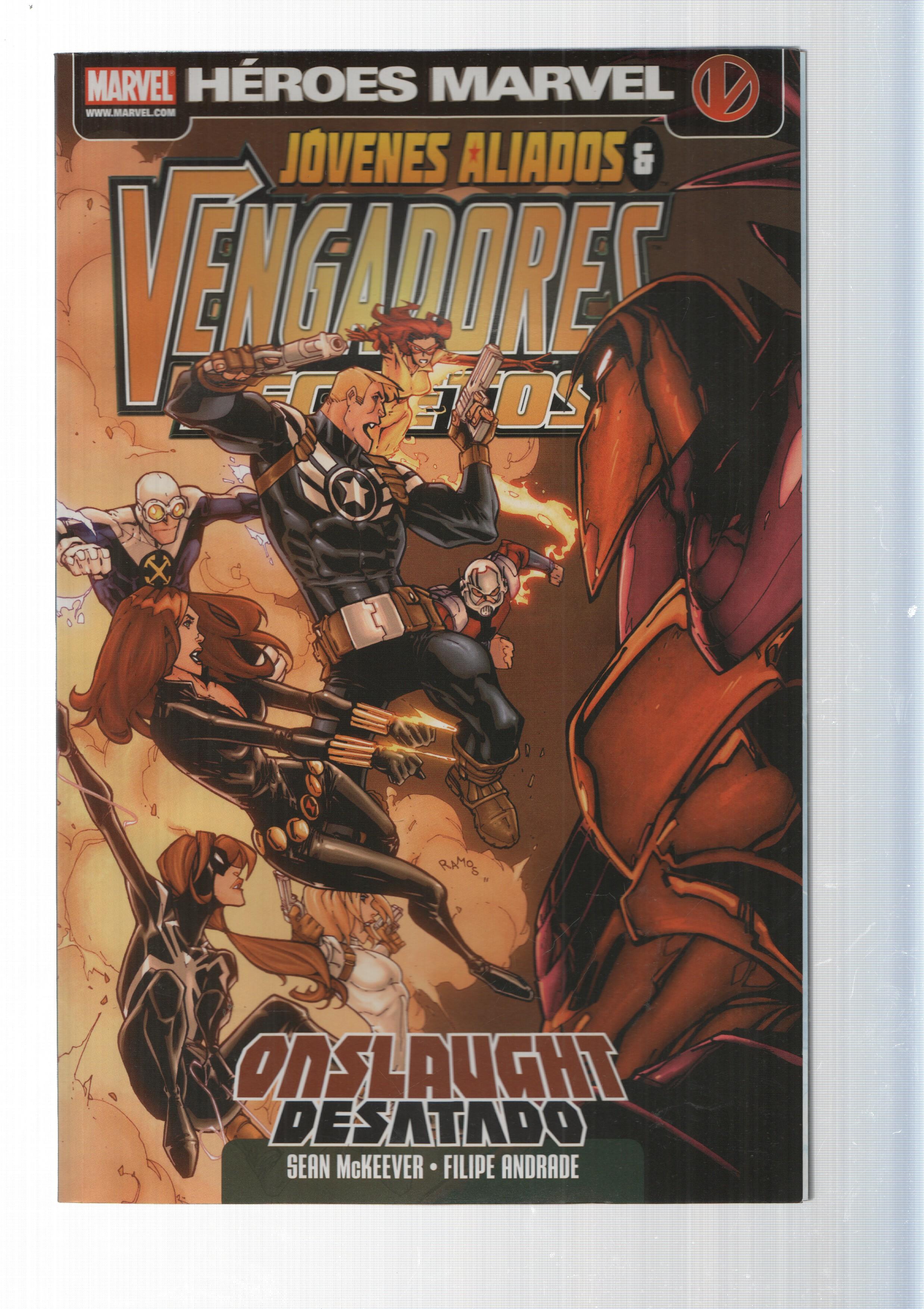 Panini Comics: Onslaught Desatado - Vengadores Secretos y Jovenes Aliados numeros 1-4. Marvel