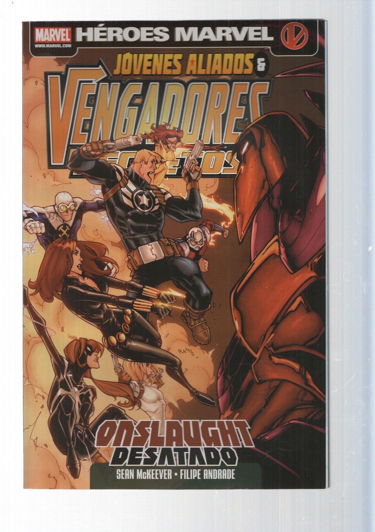 Panini Comics: Onslaught Desatado - Vengadores Secretos y Jovenes Aliados numeros 1-4. Marvel
