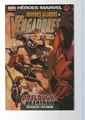 Panini Comics: Onslaught Desatado - Vengadores Secretos y Jovenes Aliados numeros 1-4. Marvel
