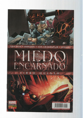 Panini Comics: Pugna - Miedo Encarnado, Libro Quinto año 2, numero 5. Marvel