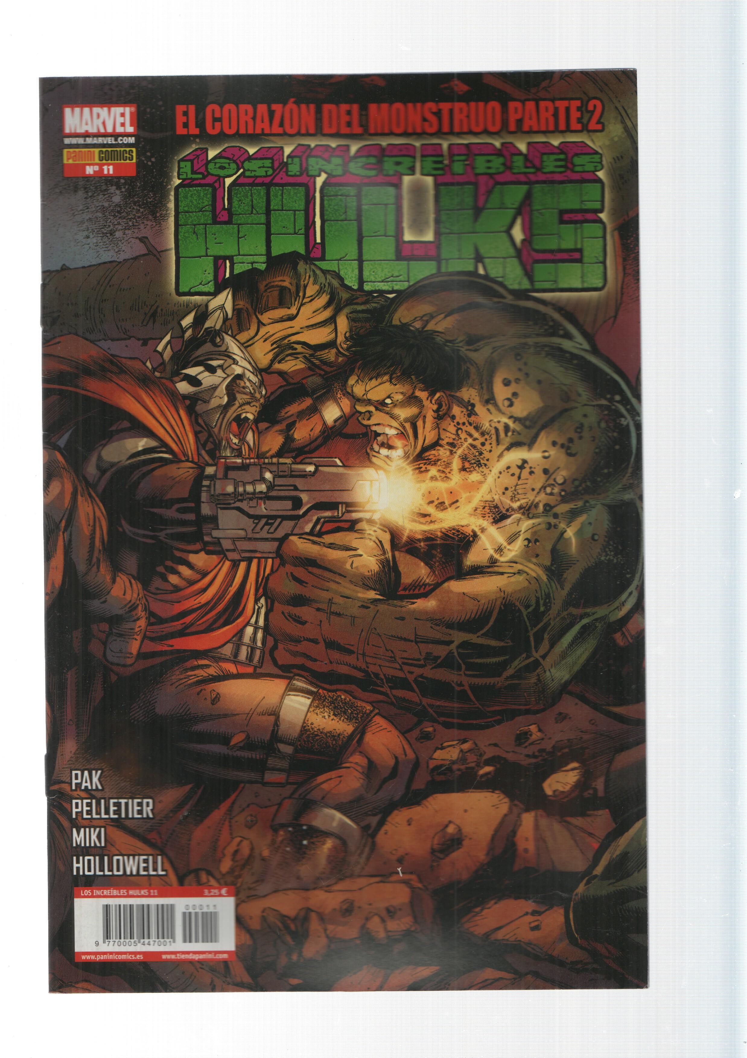 Panini Comics: El corazon del monstruo partes 3 - Los Increibles Hulks año 2, numero 11. Marvel